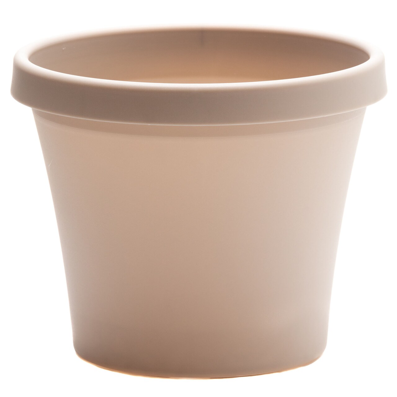 Bloem Terra Pot Planter: 14" - Pebble Stone Beige - Durable Resin Pot, for Indoor and Outdoor Use, Gardening, 5 Gallon Capacity, Saucer Sold Separately
